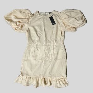 puffy sleeve vintage style dress